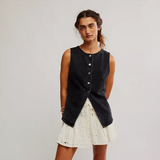 Free People - Aimee Vest - Black