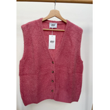 Erika Kid Mohair Vest - Rosa