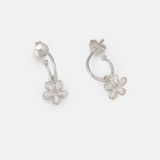 One & Eight Silver Forget Me Not Earrings