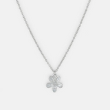 One & Eight Silver Forget Me Not Necklace