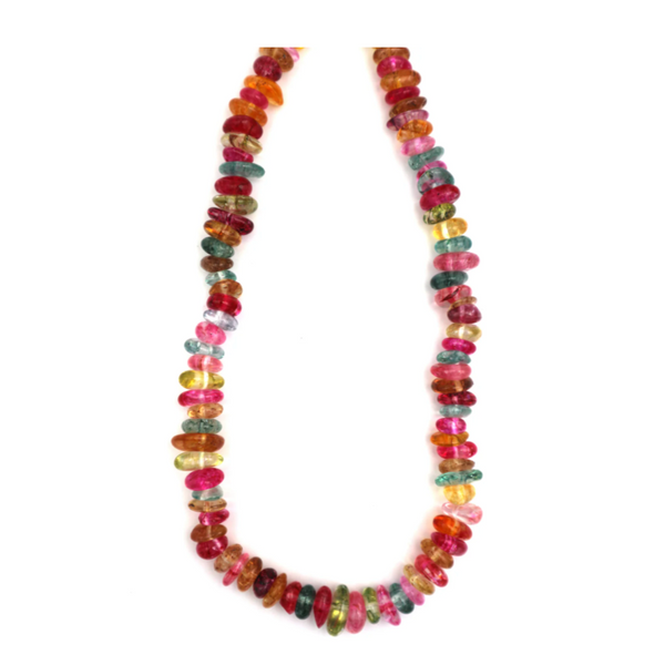 Harpie Bombay multi-coloured pink stone necklace