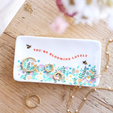 Lisa Angel - Blooming Lovely Rectangular Floral Trinket Dish