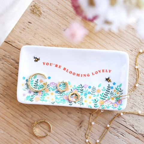 Lisa Angel - Blooming Lovely Rectangular Floral Trinket Dish