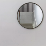 Round Grey Antique Mirror