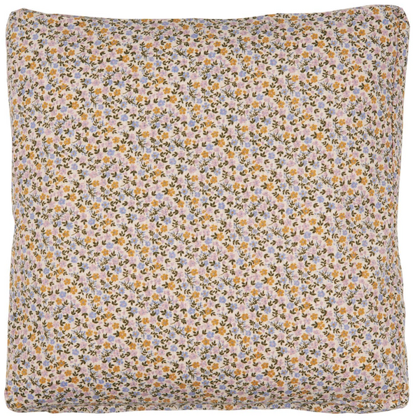 Ib Laursen Box Cushion Line with Multicoloured Flowers