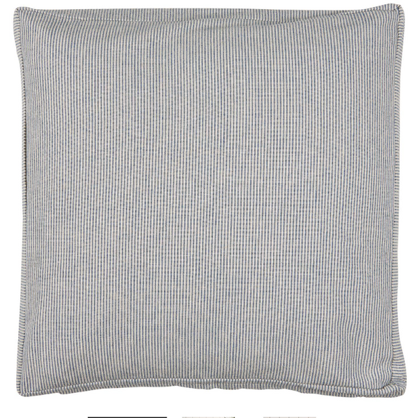 Ib Laursen Box Cushion Charlie with Thin Dark Blue Stripes