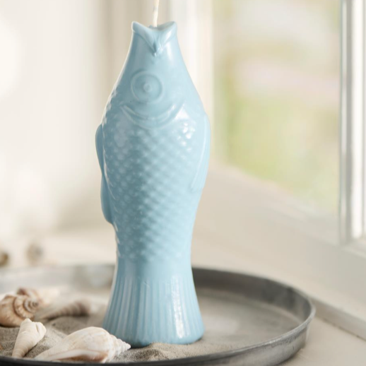 Candle Fish Shape Blue