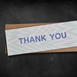 Thank You Postcard - Pale Blue- Petra Boase