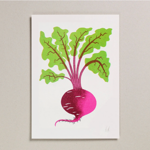 Risograph Print - Beetroot