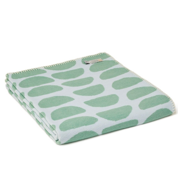 Cotton Throw- Halfmoon Green