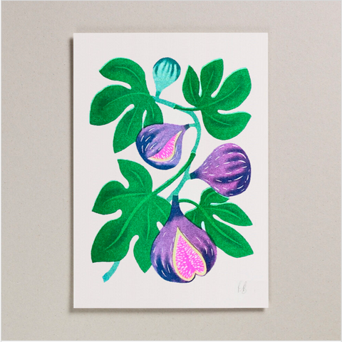 Risograph Print - Fig