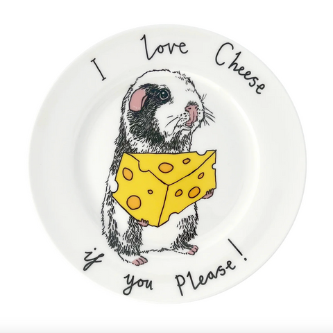 'I Love Cheese, if you please' China Plate