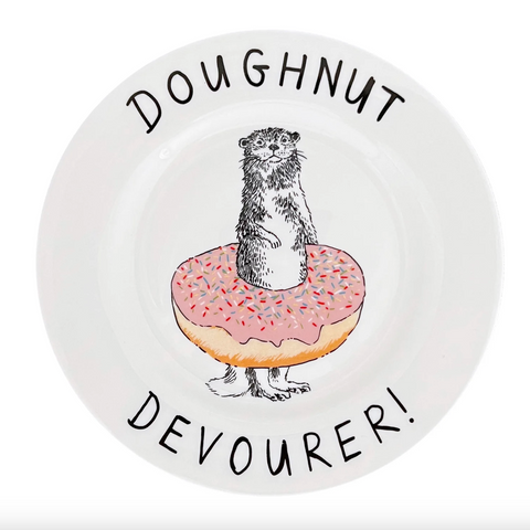 'Doughnut Devourer' China Plate