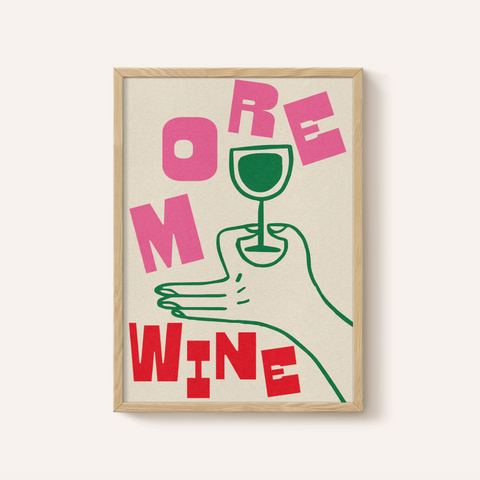 Abbie Franks - More Wine Framed Print