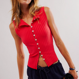 Free People Tilly Vest Red