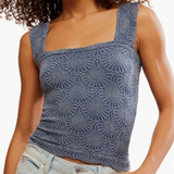 Free People Love Letter Cami Blue