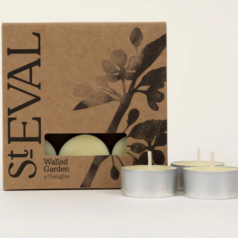 St. Eval Tealights - Walled Garden - Pack of 9