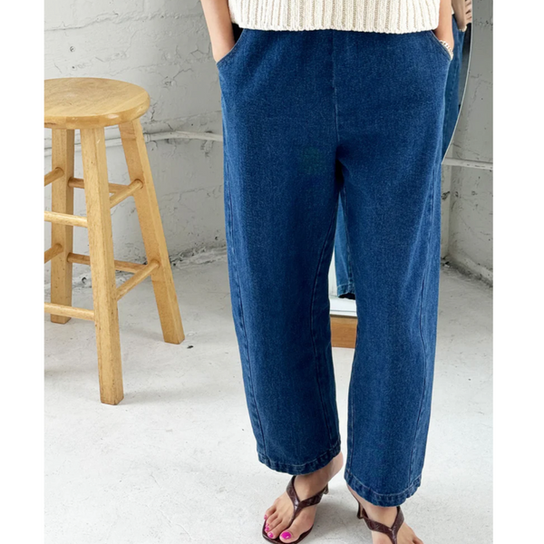 Le Bon Shoppe Arc Pants Blue Denim