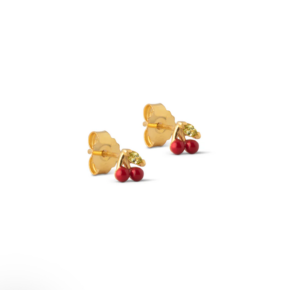 ENAMEL Copenhagen Studs, Cherry