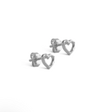 ENAMEL Copenhagen Silver Studs, Organic Heart