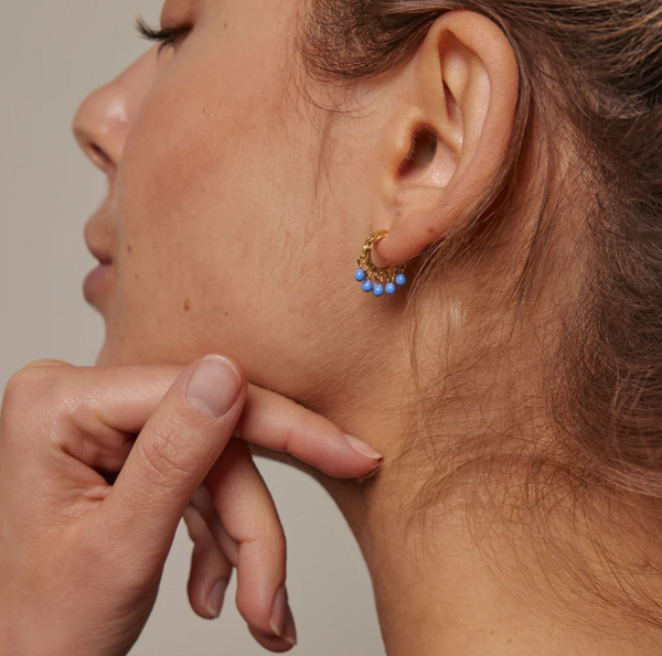 ENAMEL Copenhagen Astrid Earrings, Cornflower