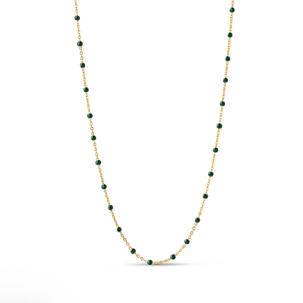 ENAMEL Copenhagen Lola Necklace - Petrol Green