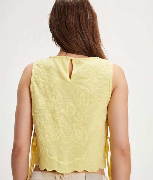 Free People Faded Summer Gardens Tank - Summer Lemonade