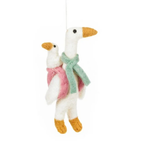 Handmade Felt Mother Goose Easter Decoration