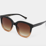 A.Kjaerbede - Billy Black/Brown Transparent Sunglasses