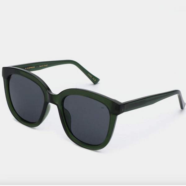 A.Kjaerbede - Billy Dark Green Transparent Sunglasses