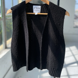 Le Bon Shoppe Granny Sweater Vest Black