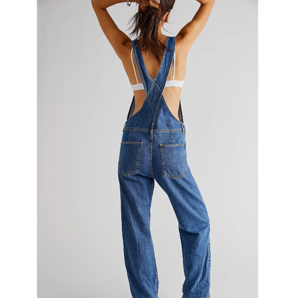 Free People Ziggy Denim Overall - Sapphire Blue