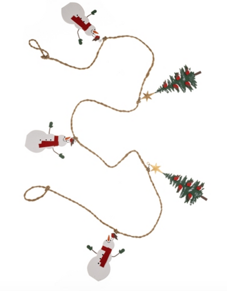 Happy Snowman Garland