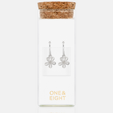 One & Eight Silver Forget Me Not Earrings