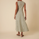 Nobody's Child Green Striped Cedar dress