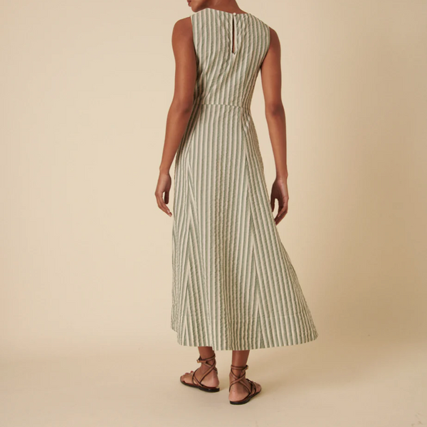 Nobody's Child Green Striped Cedar dress