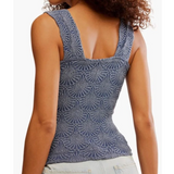 Free People Love Letter Cami Blue