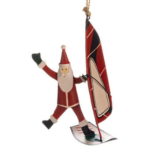 Windsurf Santa Christmas Decoration