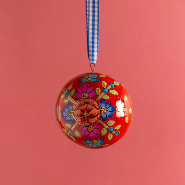 Red Bouquet Bauble