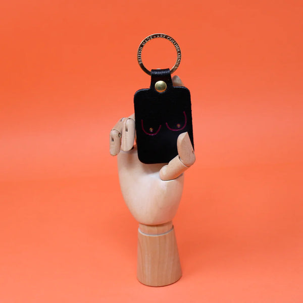 Boobs Keyring - Black