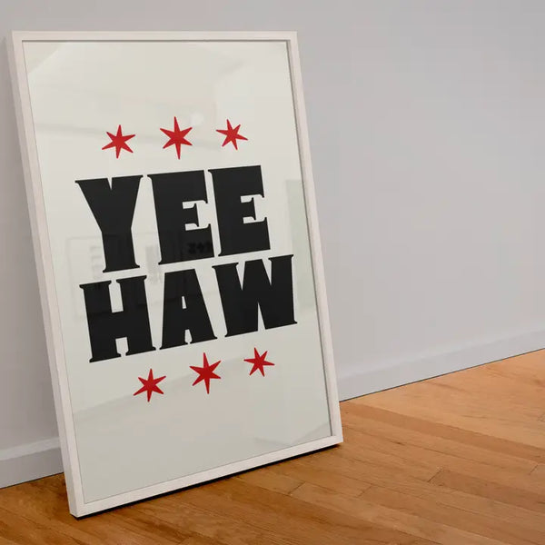 Yee Haw Framed Print