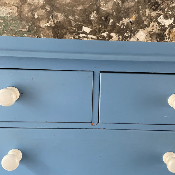 Antique Painted Pine Chest of Drawers