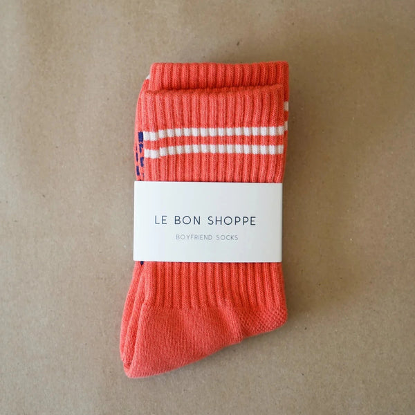 Le Bon Shoppe Boyfriend Socks - Coral