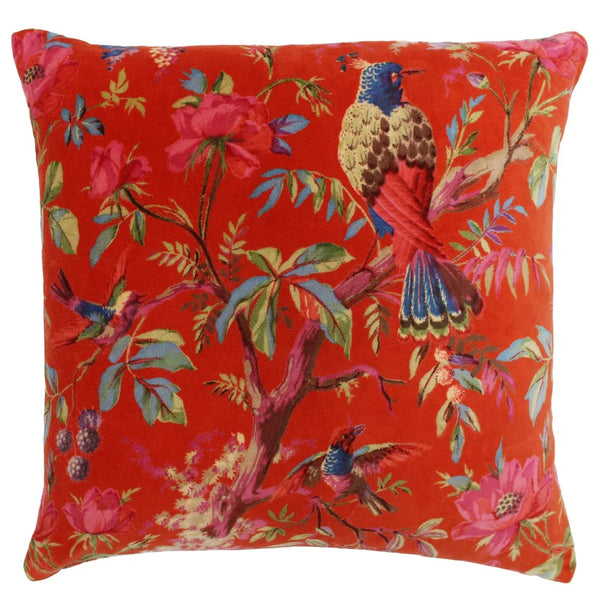 Bird of Paradise Cushion - Orange