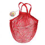 Organic Cotton Net Shopping Bag - Red