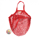 Organic Cotton Net Shopping Bag - Red