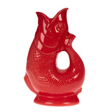 Ceramic Gluggle Jug - Red, Extra Large