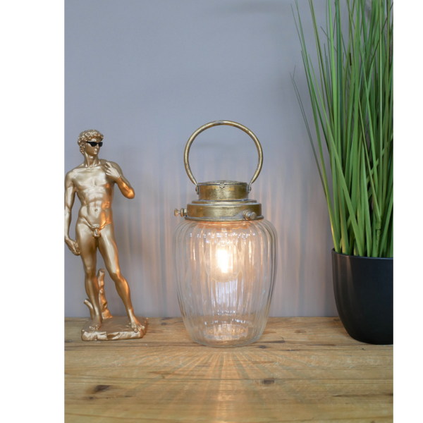 Brass Battery Operated Lantern