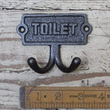 Toilet Plaque Double Coat Hook