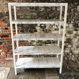 Reclaimed Wooden Shelving Unit - White Wash